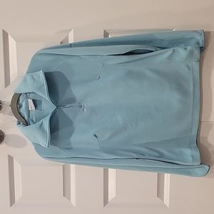 Columbia Quarter-Zip Fleece Size Small Aqua